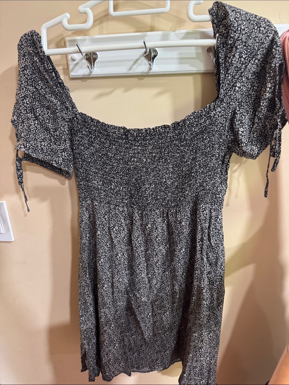 Cupshe Black and White Floral Mini Dress - Picture 3 of 5